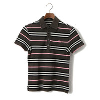 半袖ボーダーポロ 1 バーバリーブラックレーベル 49725 BURBERRY BLACK LABEL カーキ系 メンズ