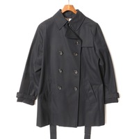 裏地チェックショートトレンチコート 38 バーバリーロンドン br01001325 BURBERRY LONDON ブラック レディース