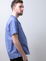 コットンリネン半袖開襟シャツ