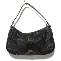 バーバリーブラックレーベル レザーハンドバック ブラック系 35029 メンズ レディース