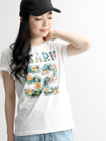 WEGO/フラワーTシャツ