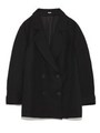 【emmi atelier】リネンボキシージャケット/BLK