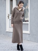 12GG 天竺ニット バックルベルト付きスカート/モカ