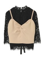 【ブラウス】ビスチェ付きブラウス/オフホワイト