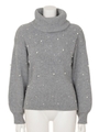 ランダムFパールタートルknit TOP/T.GRY