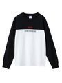 BI-COLOR L/S REGULAR TEE/ブラック