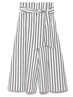 ハイウエストスカート風ガウチョパンツ/STRIPE