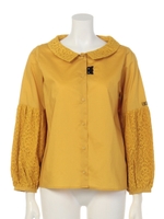 コビニャーボリュームスリーブシャツ/マスタード