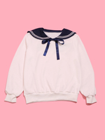 WC/リボン付きセーラースウェット