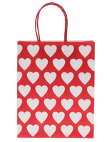 WEGO/ハート総柄紙袋