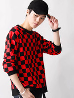 WEGO/チェッカーフラッグセーター