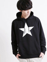 WEGO/スタープリントプルパーカー