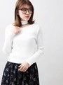 WEGO/チョーカー付き3WAYピチリブTシャツ