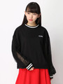 WEGO/ラインチュールスリーブスウェット