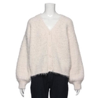 【50%OFF】シャギーVネックカーディガン