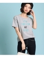 4段英字ロゴTシャツ/ライトグレー(011)