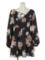Bloom flowerクロスOP/BLK