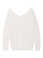 ウォッシャブルシルクドルマンニット/WHT