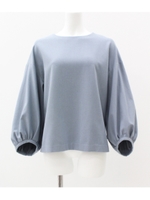 【Settimissimo】カシミアタッチプルオーバー/ブルー(019)