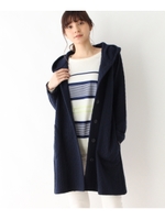 キルトジャージフーデットコート/ネイビー(093)