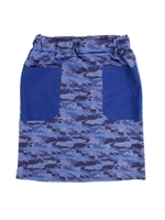 【Latina】サイドポケットカモフラ柄スカート/ブルー(019)