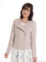 ショートノーカラーJK/ベージュ