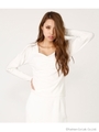 パフショルダーKnit TOP/WHT