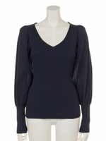 パフスリーブプルオーバー/ネイビー