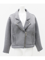 ボンディングライダースジャケット/ダークグレー(028)