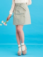 ラップリボンミニスカート/ミント