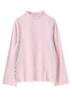 ・リブハイネックプルオーバー/ラベンダー