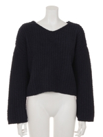 ソフトリブショートニット/NVY