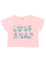 【ANAP KIDS】フラワーワッペンロゴ・トップス(別売りセットアップ)/ライトピンク(009)
