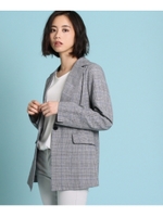 チェックテーラージャケット/ブラック(219)