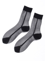 LINE SHEER SOCKS/BLK