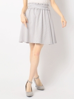 プリティチェックフリルスカパン/ライトグレー