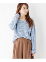 ミックス モールニット/ライトブルー(091)
