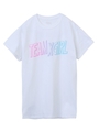 S/S TEE GRADATION LOGO/ホワイト