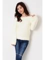 FSシャギーニットTOP/WHITE