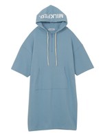 HALF ZIP DRESS/ライトブルー
