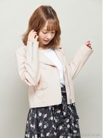 ライダース ジャケット/ベージュ