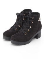 【春の新作】レースアップブーツ/クロ