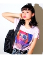 【ANAP GIRL】ガールフォトプリントTシャツ/ライトピンク(009)