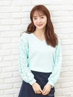 サカリバ袖レースＴＯＰＳ/ラベンダー