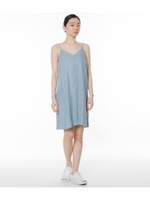 テンセルデニムフレアキャミワンピ/ライトブルー(038)