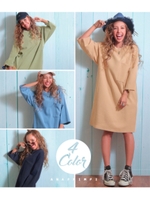 【anap mimpi】ユッタリポケットワンピース/ベージュ(005)