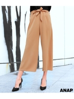 【ANAP】リボン付きワイドパンツ/ベージュ(005)