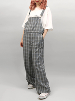 DING/チェック柄サロペット