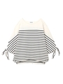 RIBBON SLEEVE TOP/ホワイト