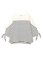 RIBBON SLEEVE TOP/ホワイト